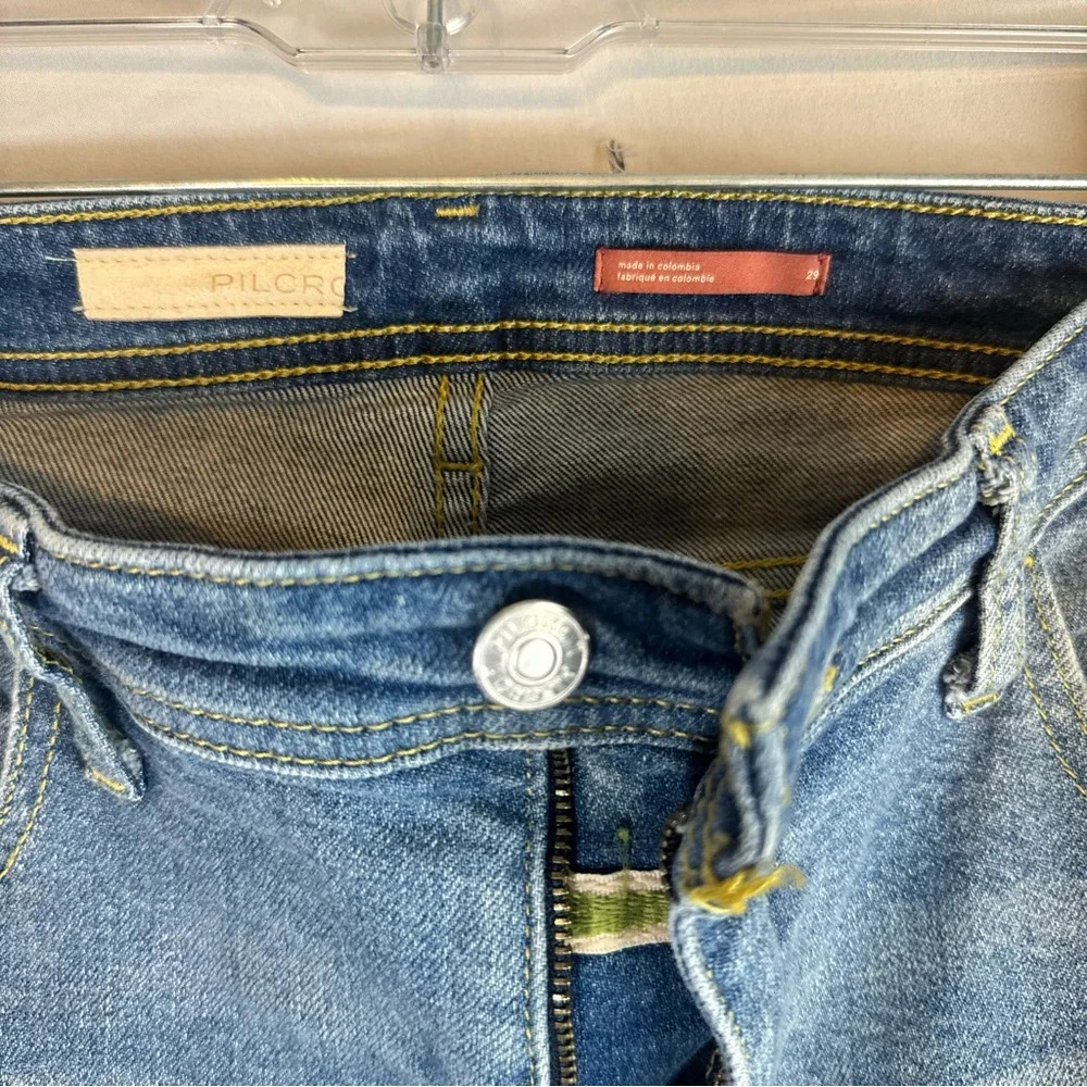 Pilcro anthropologie Jeans Women's Size 29 Blue Medium Wash - Picture 2 of 3